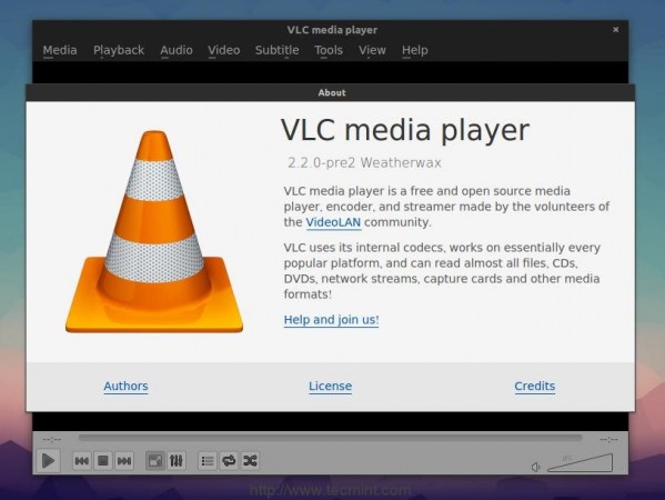 Install VLC Player in Fedora 21