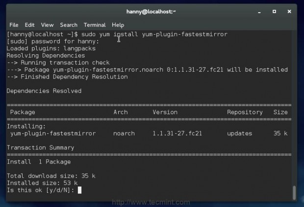 Install Yum Fastest Mirror