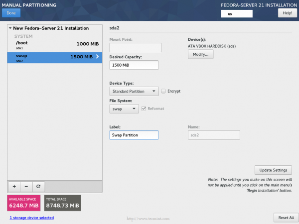 Swap Partition