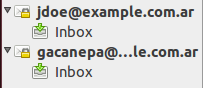  Buzón de entrada de correo del usuario 