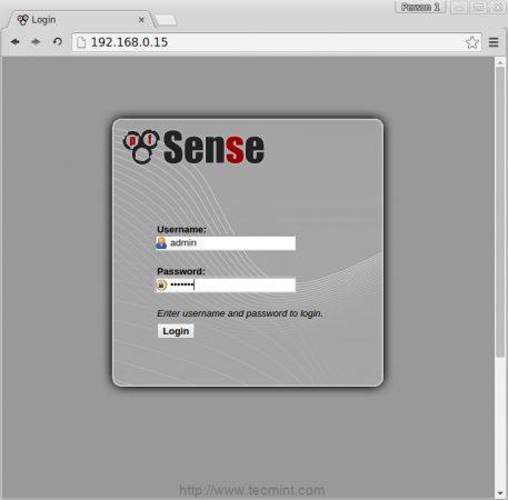 Access pfSense Web