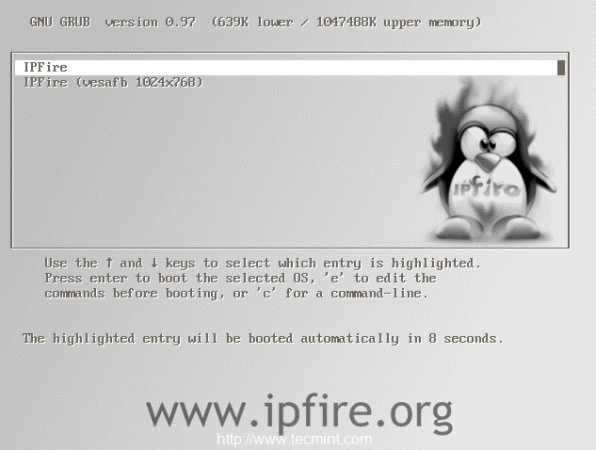 Boot IPFire