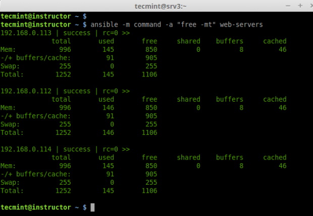 Check Memory on all Hosts