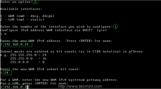 Configure LAN Interface