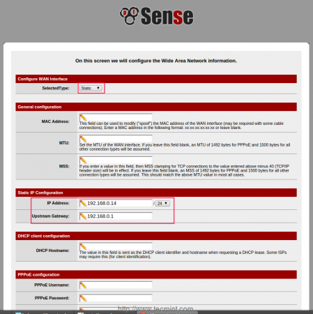 Configure WAN Interface