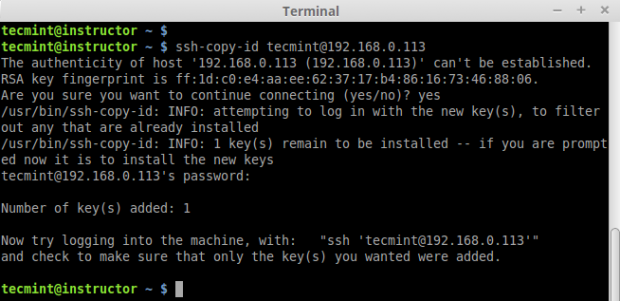 Copy SSH Key Second Remote Host