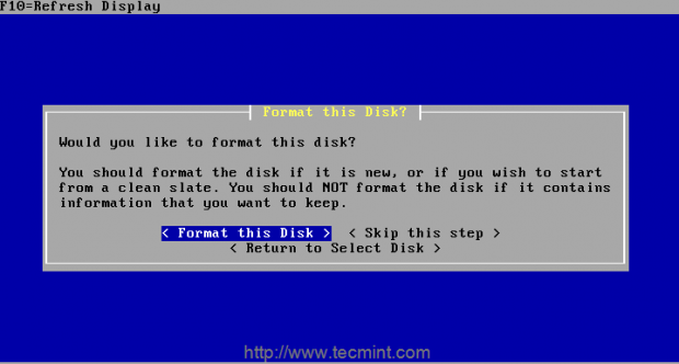 Format Disk