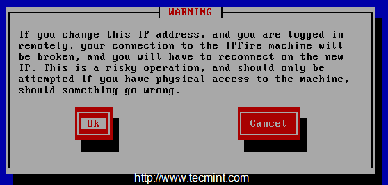 IP Change Warning