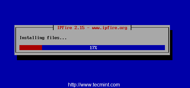  Instalación de IPFire 