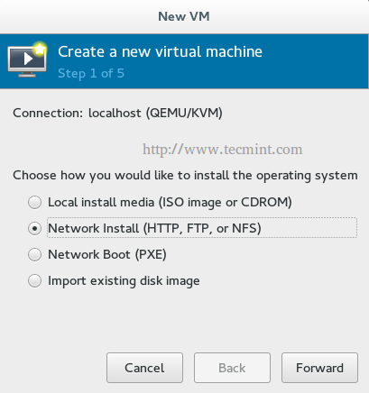 KVM Network Install