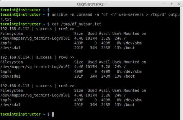 Redirect Output to File