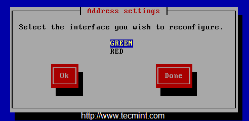 Select Green Interface