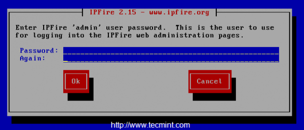 Set IPFire Web Password