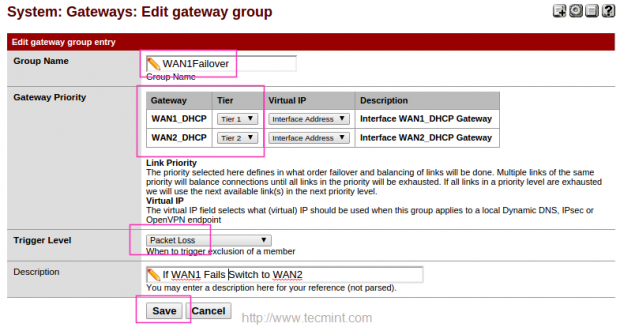 Create Failover Groups