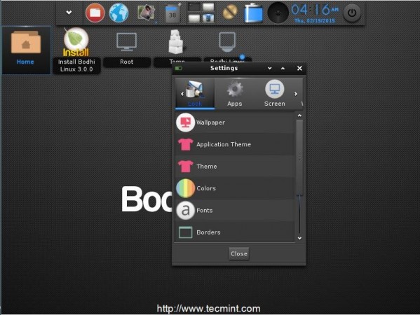 Desktop Settings
