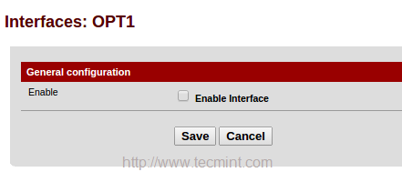 Enable OPT1 Interface