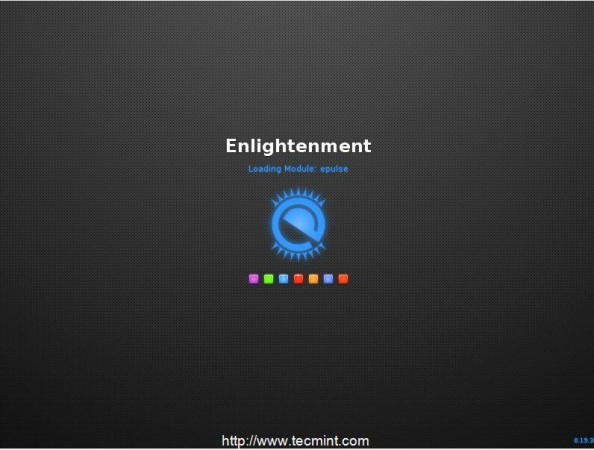 Enlightenment Desktop Loading