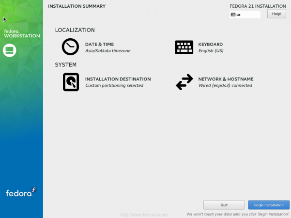 Partition Table Summary