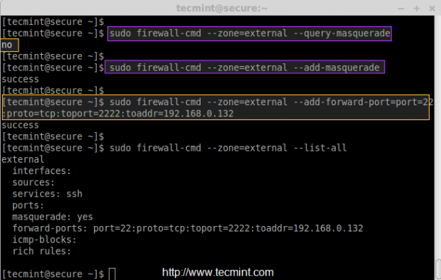 Port Forwarding in Firewalld