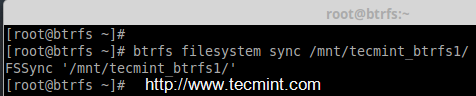 Sync Btrfs Filesystems