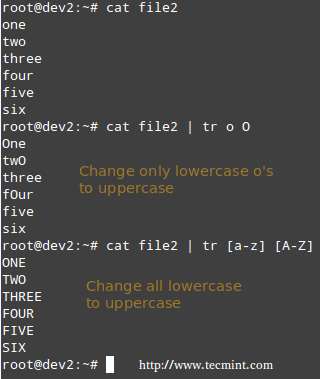 Linux tr Command Examples