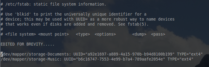 Automatic File System Mounting  at Startup