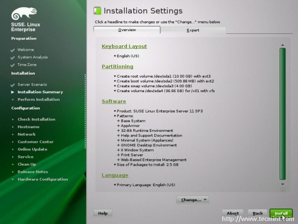 Click to Install Suse