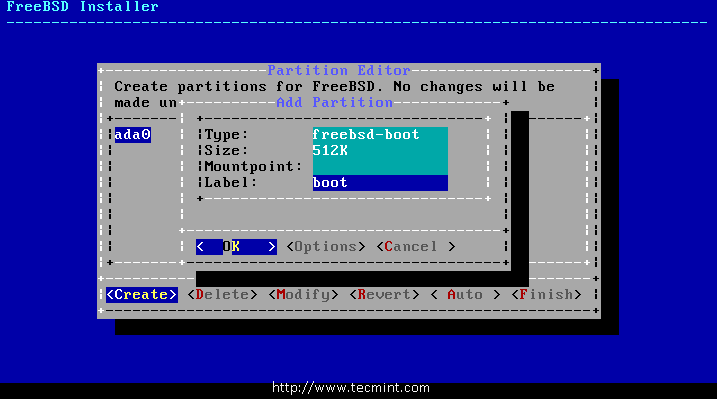 Create Boot Partition