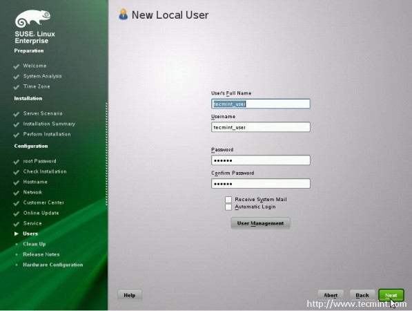 Create New User