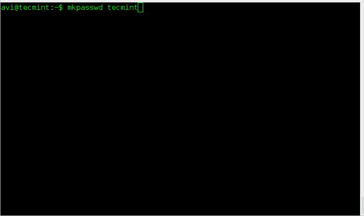 Encrypt Password in Linux Using mkpasswd
