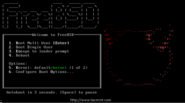 FreeBSD Boot Menu
