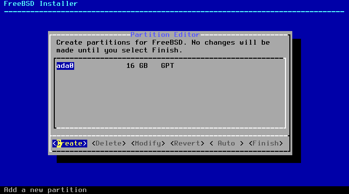 FreeBSD GPT Partition Schema