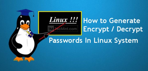 Generate/Encrypt/Decrypt Random Passwords in Linux