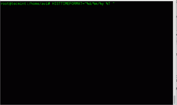 history Command Logs