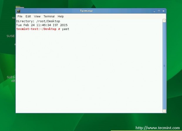 Run Yast