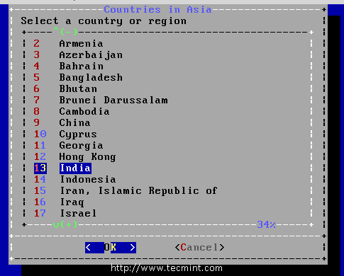 Select Country Region