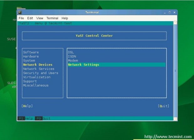 Select Network Settings
