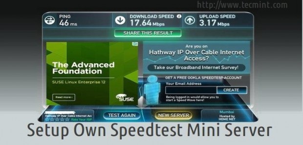 Setup Own Speed Test Mini Server
