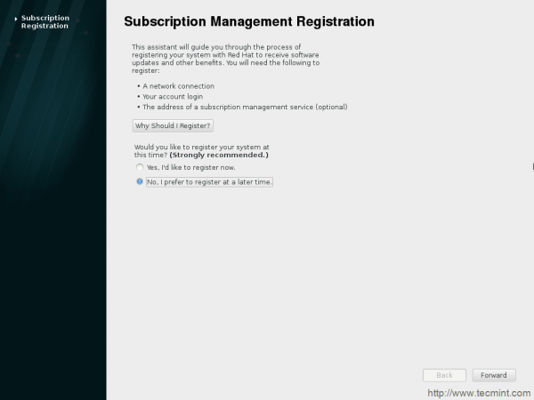 Subscription Registration