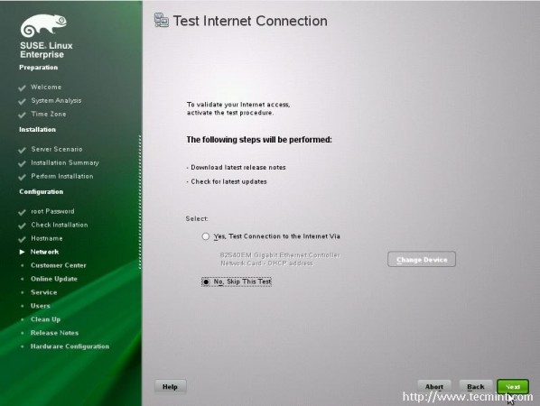 Test Internet Connection