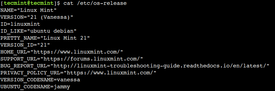 Afficher le contenu du fichier sous Linux