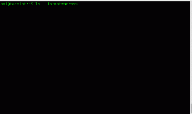 Listing Formats of ls Command