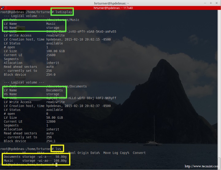 Create Logical Volume in Debian