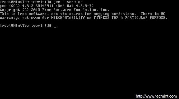Check GCC Version