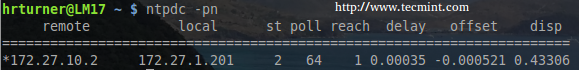 Check NTP Time Synchronization with Ntpdc