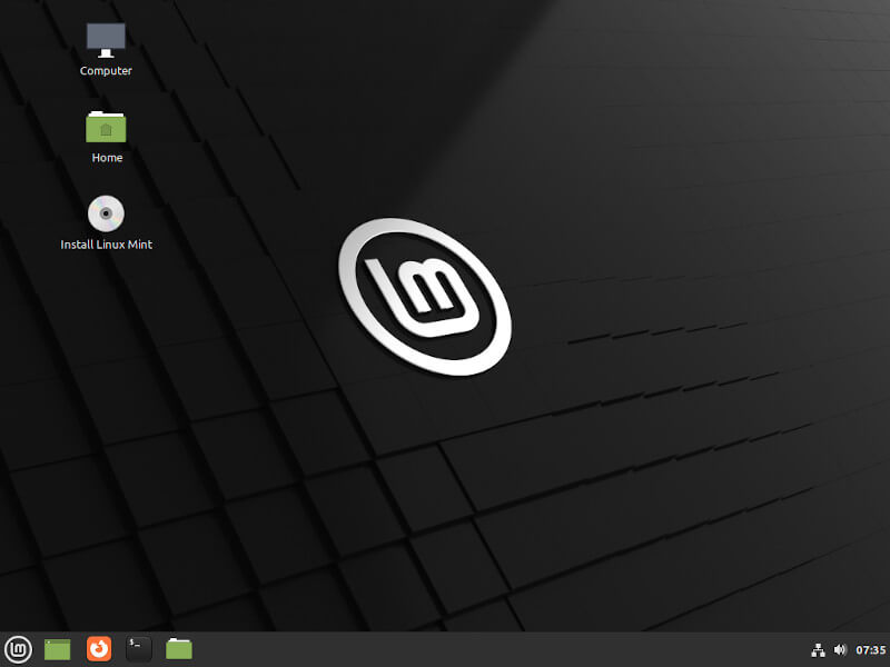 Choose Install Linux Mint
