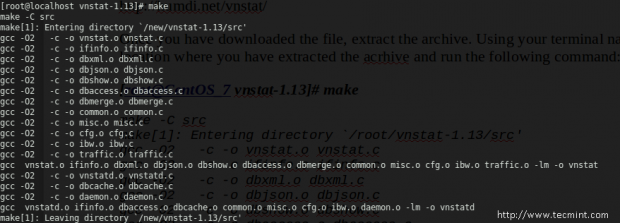 Compile Vnstat