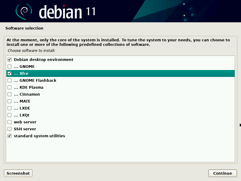 Instalación de escritorio de Debian