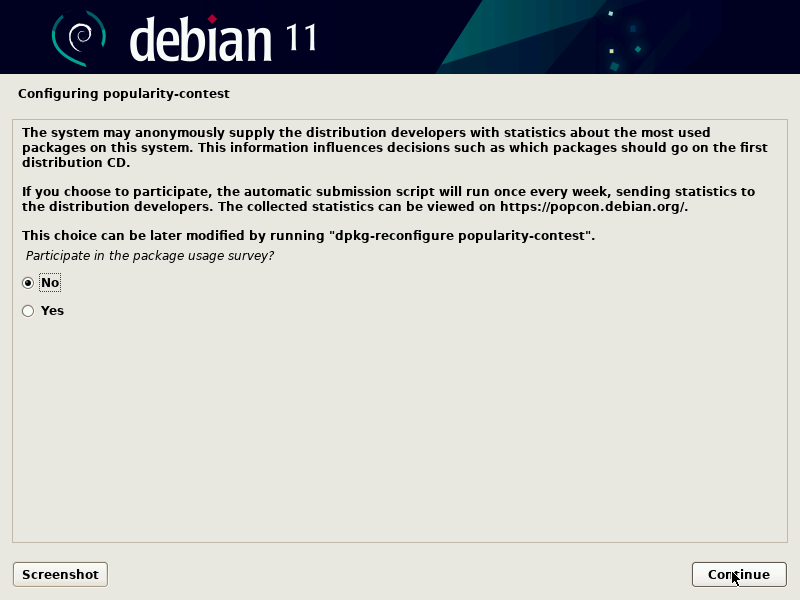 Debian Popularity Contest