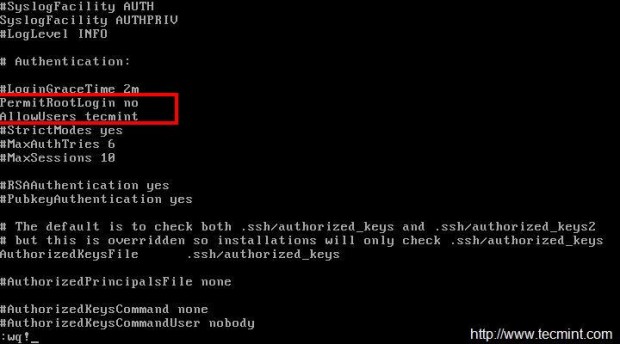 Disable SSH Root Login